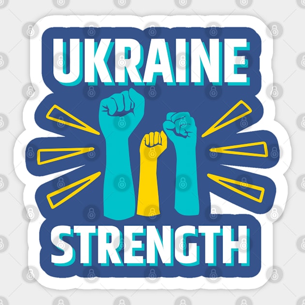 UKRAINE STRONG Sticker by Jadotdot Designs